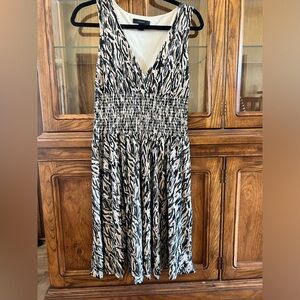 Express Black and White Animal Print Maxi Dress l Size M